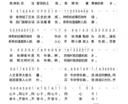 奔跑在阳光路上西铺村村歌简谱