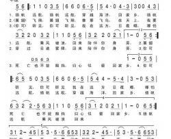 远航简谱-罗德·斯丢厄特演唱