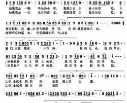 我的生命我的草原简谱(歌词)-布仁巴雅尔演唱-秋叶起舞记谱上传