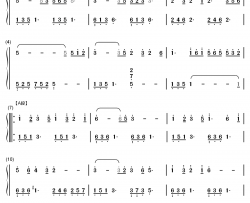 旧情绵绵钢琴简谱-数字双手-邓丽君