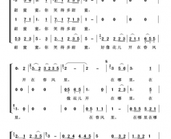 甜蜜蜜重唱歌曲100首简谱