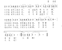革命大字报就是好简谱