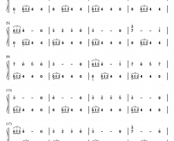 The X钢琴简谱-数字双手-Mark Snow