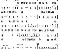 你常微笑对朋友说简谱-曾淑勤词/曾淑勤曲曾淑勤-