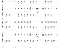 叶小安钢琴简谱-数字双手-石进