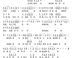 花的草原简谱-央金演唱