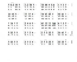 南马当先简谱-黎强曲谱