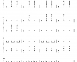 13 Jours En France钢琴简谱-数字双手-Francis Lai