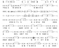情奴简谱-苏勒亚其其格演唱