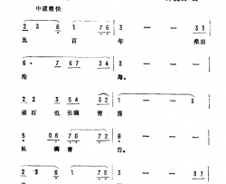 五百年桑田沧海电视剧《西游记》插曲简谱