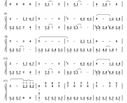 船钢琴简谱-数字双手-植松伸夫