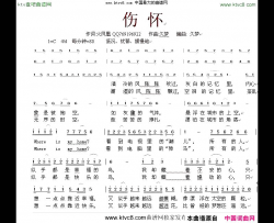 伤怀简谱