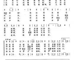 [前苏联]在巴尔干的繁星下合唱简谱