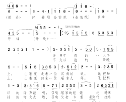 山寨新故事简谱-陈思思演唱-黄萍/颂今词曲