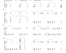 寂寞在唱歌钢琴简谱-数字双手-阿桑