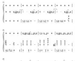 我怀念的钢琴简谱-数字双手-孙燕姿