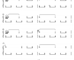 您自己钢琴简谱-数字双手-兰格