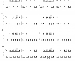 最佳损友钢琴简谱-数字双手-陈奕迅