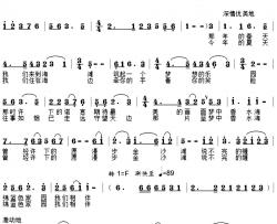 爱祖国简谱-许冬子词 钱诚曲