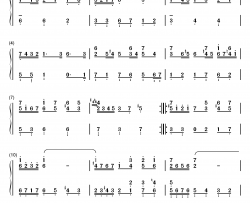 萨拉班德舞曲 26钢琴简谱-数字双手-巴赫