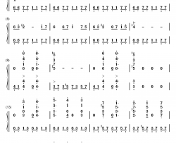 戦闘シーン钢琴简谱-数字双手-植松伸夫