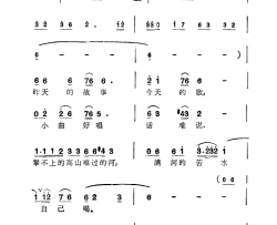 昨天的故事今天的歌简谱-电视剧《方城误区》主题曲刘欢-