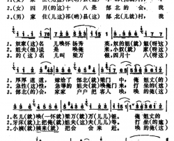 唤小姨简谱