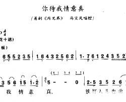 你待我情意真简谱