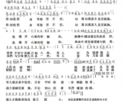 军人的倾诉旋律版简谱-捕鱼人演唱-刘岐山/王心田词曲