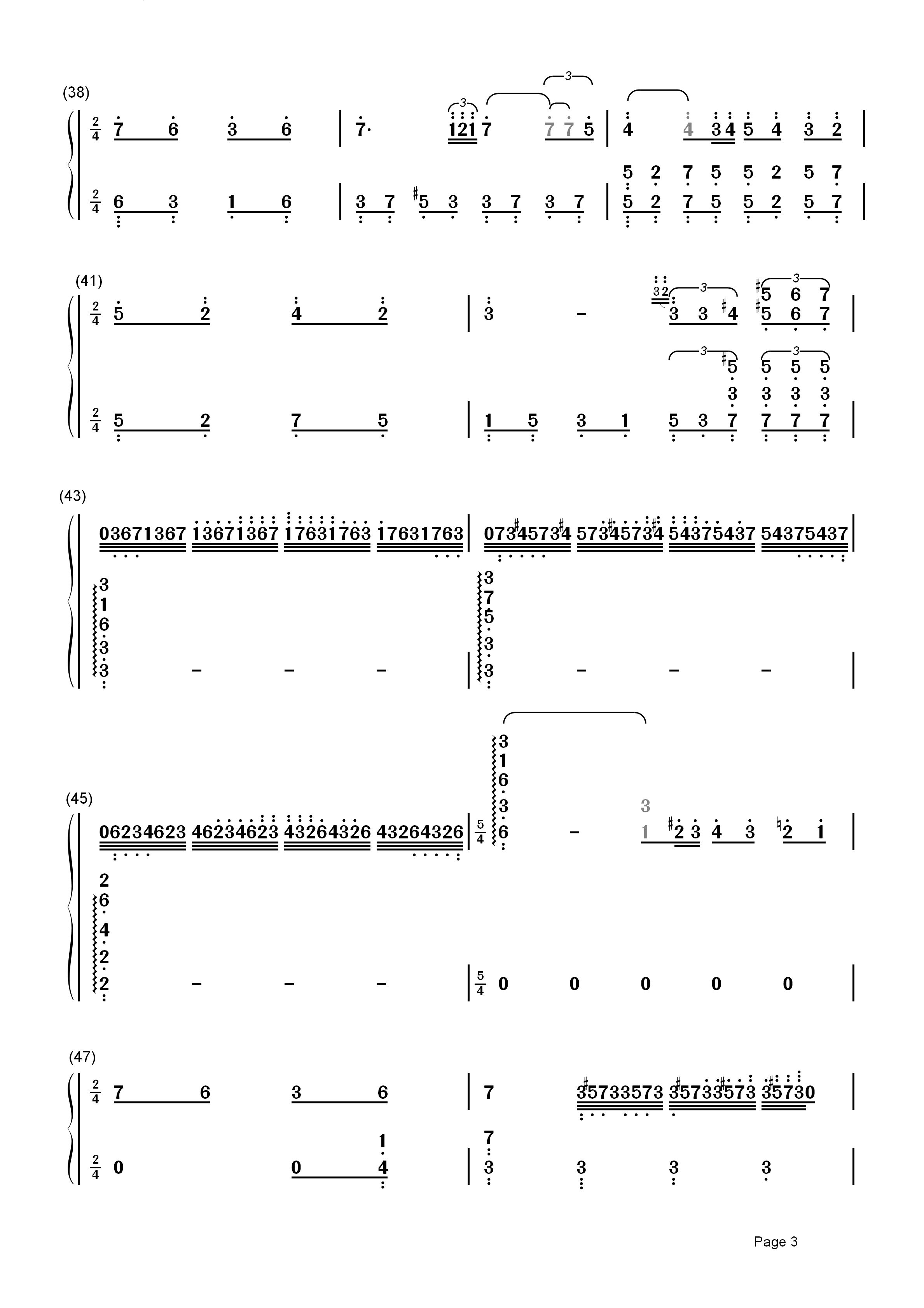 爱的协奏曲简谱 理查德·克莱德曼柔和、舒缓、温情3