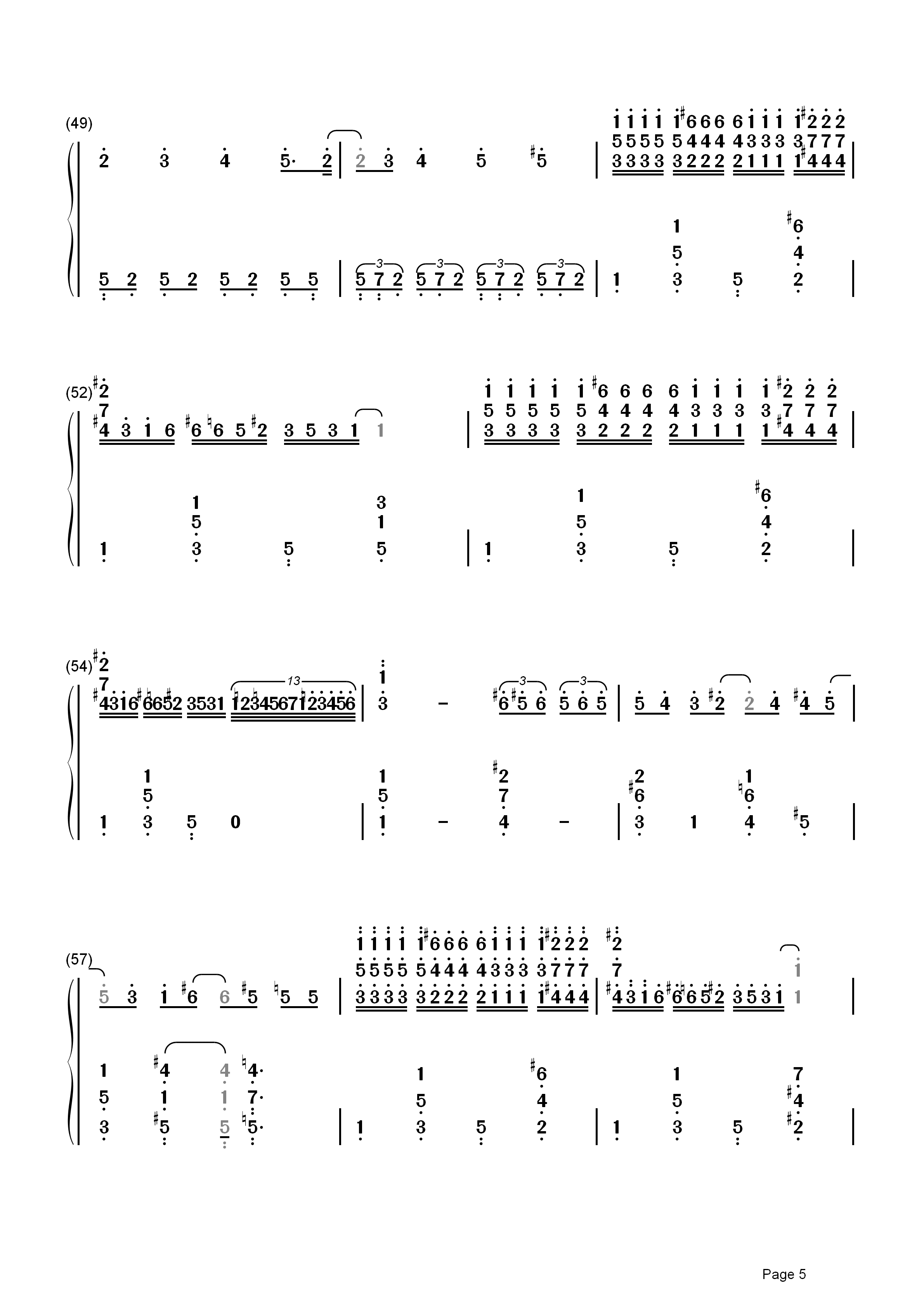 蓝色狂想曲简谱   Zubin Mehta   钢琴上的爵士风情5