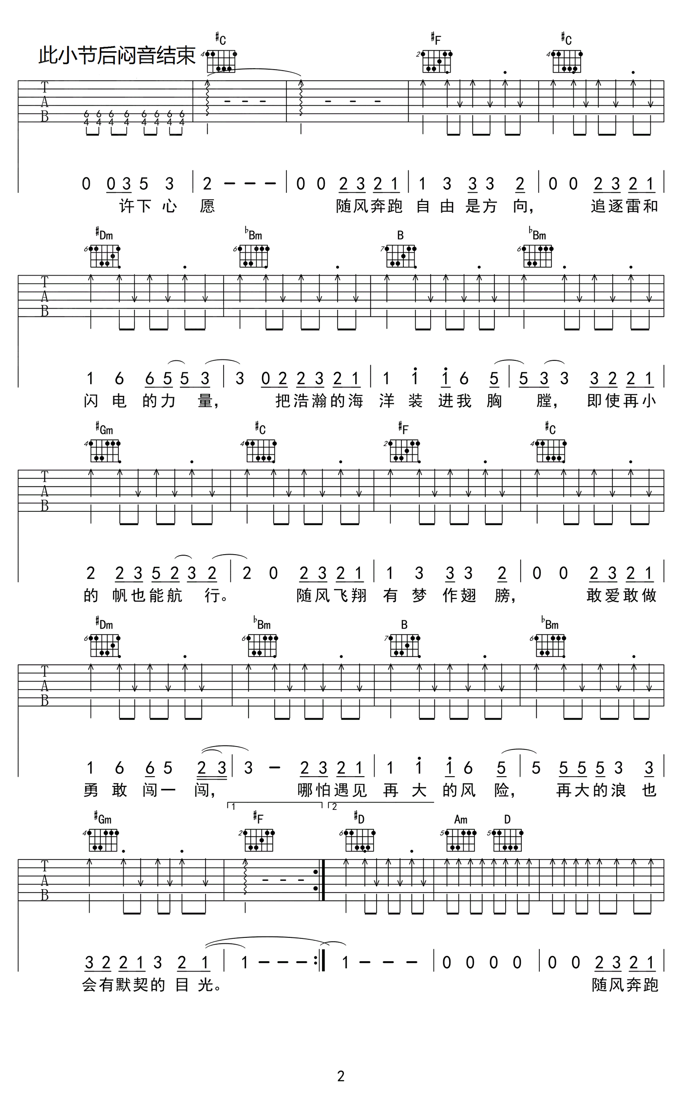 奔跑吉他谱-羽泉 让全世界都听到我们的心跳4