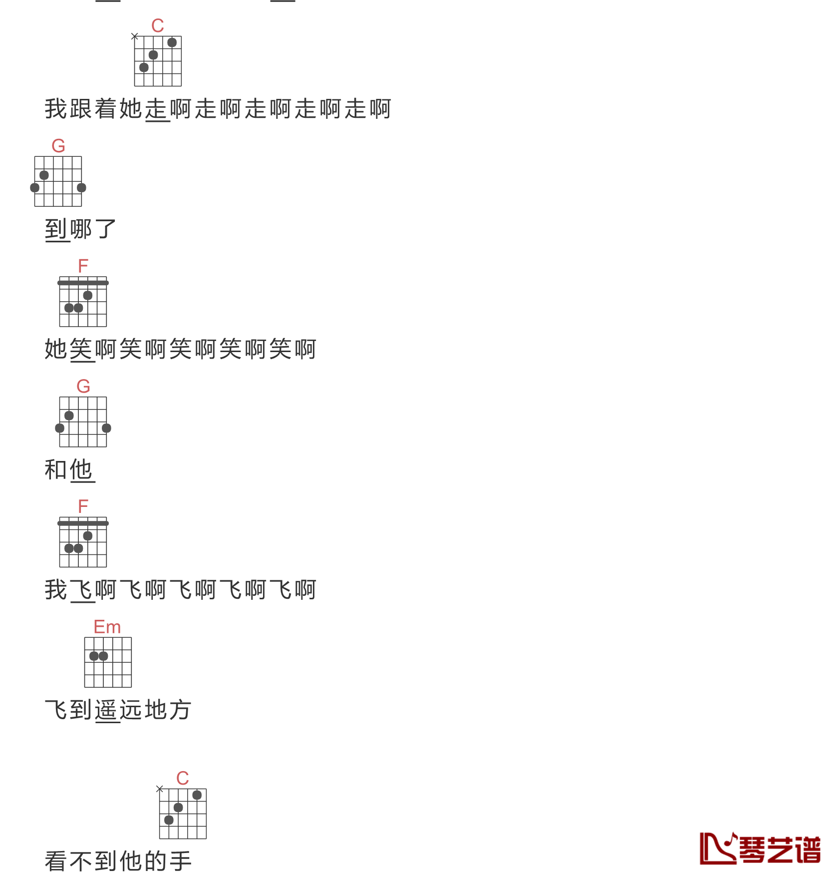 你是山楂树我是你脚下的坟吉他谱 贺铭洋 山楂果落了，酸了坟里的魂2