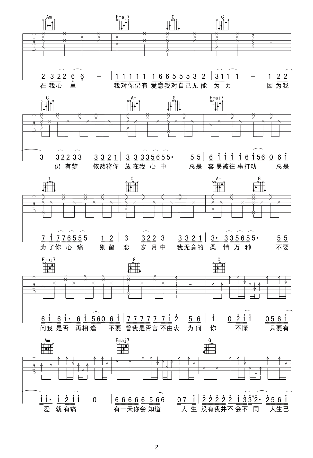 当爱已成往事吉他谱 张国荣 永远是眉宇间的悲喜情愁2