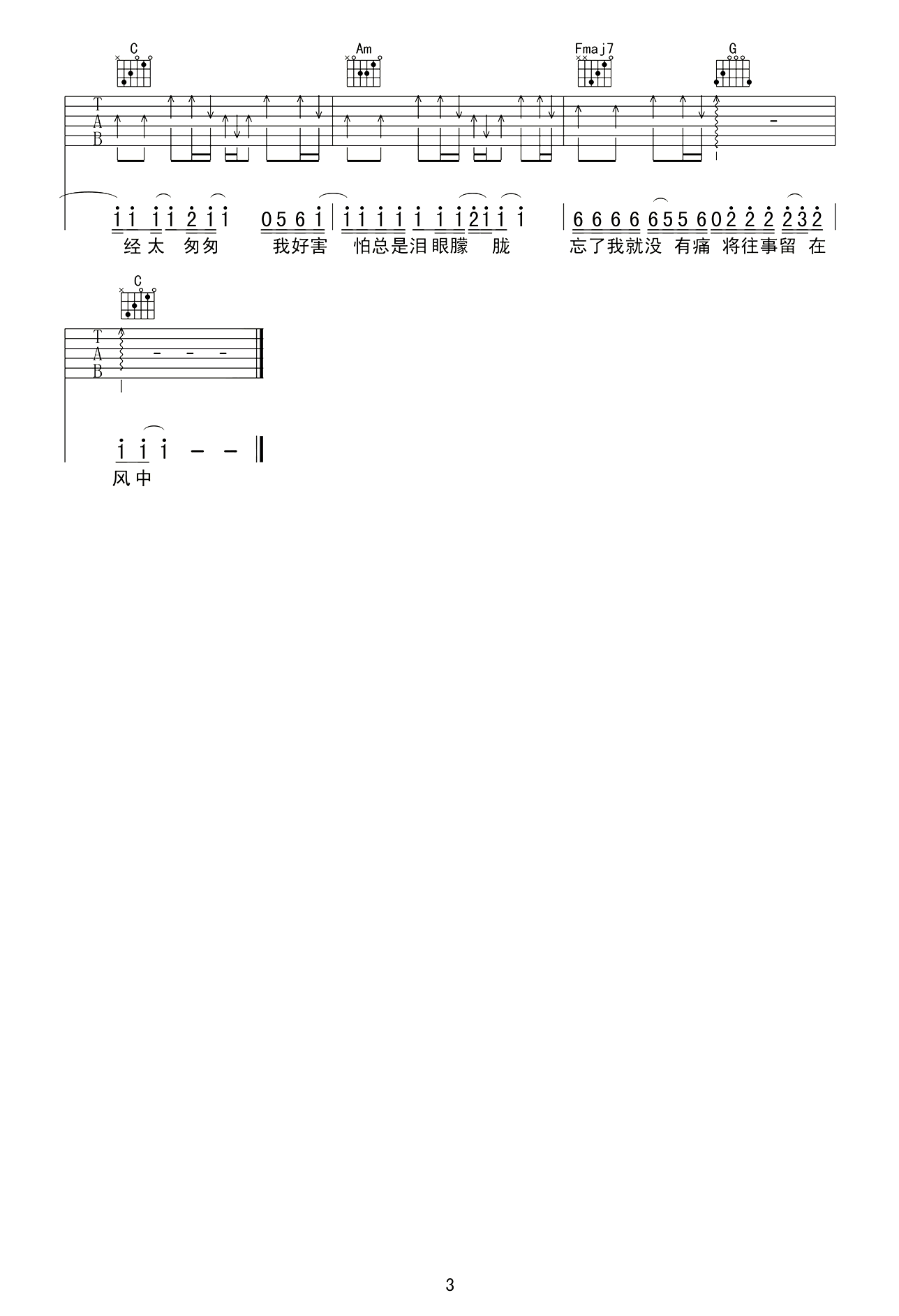 当爱已成往事吉他谱 张国荣 永远是眉宇间的悲喜情愁3