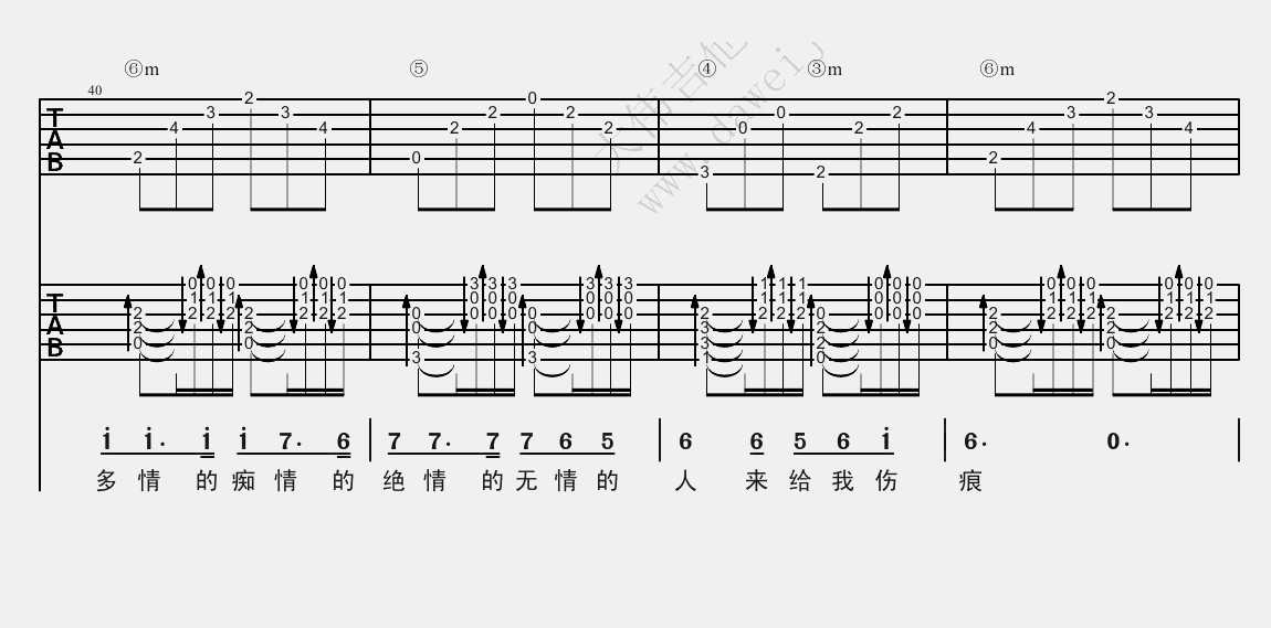 单身情歌吉他谱(双吉他版编配)-林志炫-高清图片谱8