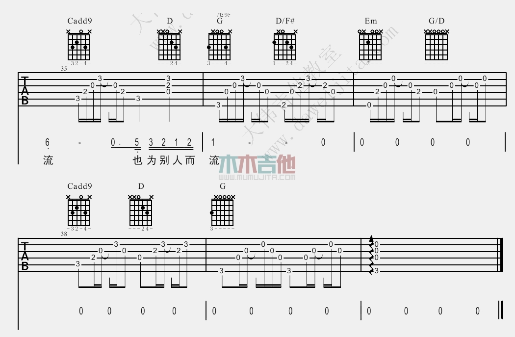 十年(吉他谱)_陈奕迅_C调原版六线谱_《十年》吉他弹唱教学1