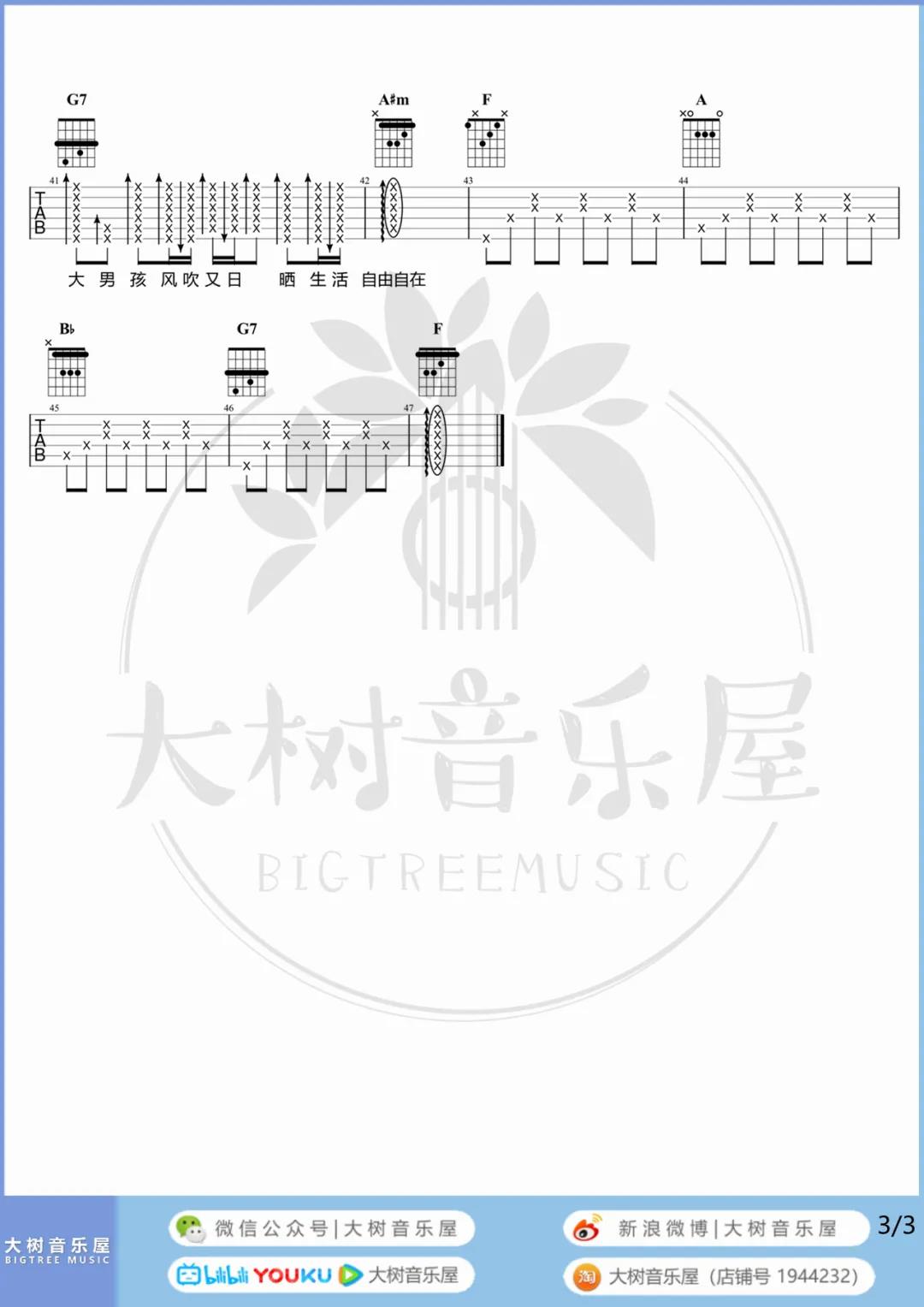 你要的爱吉他谱_戴佩妮_F调原版六线谱_吉他弹唱演示1