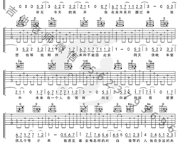 遇见吉他指弹谱 G调简单版 孙燕姿
