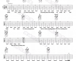 《Counting Stars》吉他谱_One Republic_C调原版弹唱六线谱
