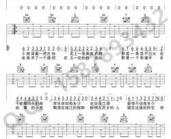 老路小路吉他谱-靳松-C调弹唱谱-高清图片谱