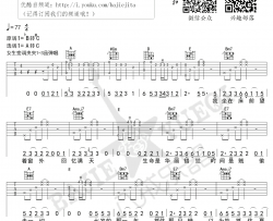 如烟吉他谱-五月天(艾怡良)-弹唱谱-完整图片谱