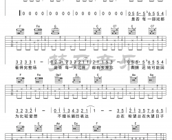 雅俗共赏吉他谱-许嵩-C调弹唱谱-吉他演示视频