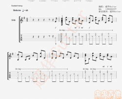 李佳薇《煎熬 男声版 》吉他谱-Guitar Music Score