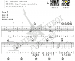 《拖延症》吉他谱-品冠A调弹唱谱六线谱