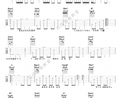 无人之岛吉他谱_任然_无人之岛D调指法弹唱吉他谱