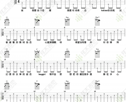 想说吉他谱 颜人中 C调 弹唱六线谱
