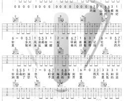 你是人间四月天吉他谱 解忧邵帅 C调原版 弹唱演示视频