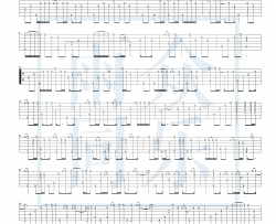 无人之岛指弹谱_任然_吉他独奏谱_TAB六线谱