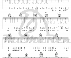 爱的箴言吉他谱_罗大佑_D调六线谱_高清版